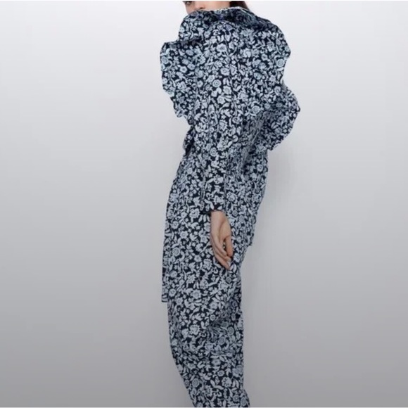 Zara Floral ruffle jumpsuit - Picture 9 of 15